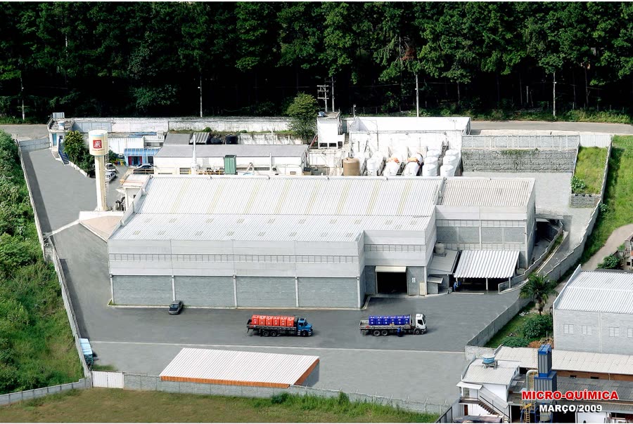 Planta da Micro-Química ampliada, vista aérea, março de 2009