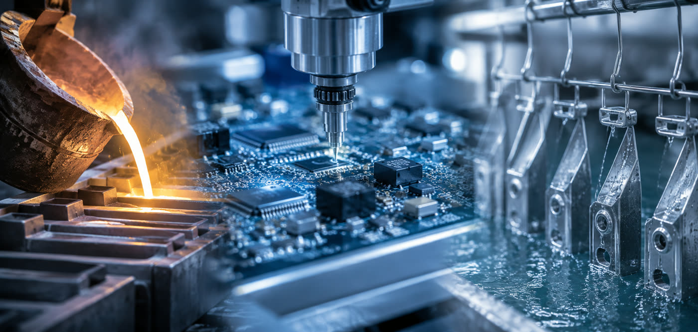 Metalurgia, eletrônica e tratamento de superfície